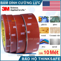 Băng keo cường lực 3M 4229P băng keo 2 mặt siêu dính, siêu chắc, nhiều lựa chọn bề rộng, chiều dài 10 mét - 20mm x 10M