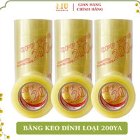 BĂNG KEO DÁN NIÊM PHONG 200YA - BĂNG KEO TRONG / ĐỤC 5cm (DÁN THÙNG, HỘP GÓI HÀNG)