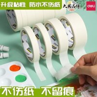 Băng keo Deli không để lại cặn, băng dính không có keo, băng dán tường không làm hỏng tường, băng keo đặc biệt cho sinh viên nghệ thuật, dễ xé, vải tường lưu trữ sinh viên không để lại cặn.