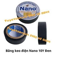Băng keo điện Nano 1.8Fx10Y Đen DÀY