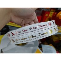 BĂNG KEO ÉP KIM CÓ CHỮ "YẾN SÀO NHA TRANG"