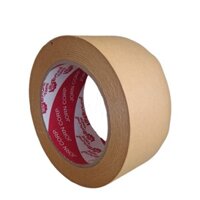 Băng keo giấy nâu viết, băng keo giấy da bò khổ 48mm x 40m (6 cuộn)