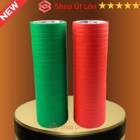 Băng keo giấy rộng 1.2cm màu xanh - đỏ, 1 cây 24 cuộn, giá tại xưởng - Siêu Thị Băng Keo