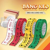 Băng keo hàng dễ vỡ Fragile Handle With Care Thiên Long BKD-001 - 50m - Trắng