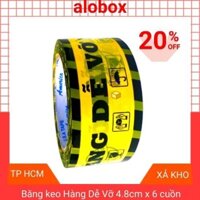 Băng keo hàng dễ vỡ siêu dính dán thùng, băng dính 1kg đóng hàng, băng keo 100y 200y giao nhanh tp HCM - aloBox