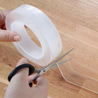 Băng Keo Nano Dán 2 Mặt Trong Suốt - Băng Dính  Đa Năng - Dán Tường Treo Đồ, Treo Tranh Ảnh, Cố Định Vật,...Hàng Cao Cấp Chính Hãng MINIIN - Dài 5M rộng 3cm