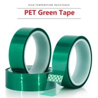 Băng keo nhiệt độ cao PET màu xanh lá cây Cách nhiệt chống axit và kiềm Băng Silicon xanh Băng keo bảo vệ không dấu vết -3 / 5 / 10 cuộn