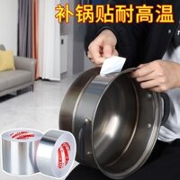 Băng keo nhôm dày, dày, độ nhớt cao, miếng dán nồi inox, lỗ thủng, chịu nhiệt độ cao, chống cháy, chống thấm