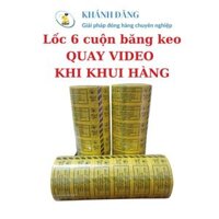 Băng keo sticker chữ QUAY VIDEO khi mở hàng băng dính sticker niêm phong gói hàng đẹp mắt ấn tượng lốc 6 cuộn 1,8kg