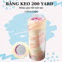 Băng Keo Trong 200 Yard 1 Cuộn Dày Kéo Dãn