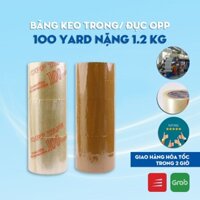 Băng Keo Trong, BK Đục 100 Yard 1.2Kg Đóng Gói Dán Hàng Hóa - Băng keo trong