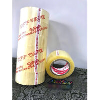 Băng Keo Trong Siêu Dính 200Ya 5cm-Lốc 6 Cuộn Nặng 1.8kg