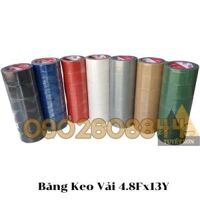 Băng Keo Vải 4.8Fx13Y - băng keo dán bạc dán bao                         &nbsp(&nbspVàng&nbsp)