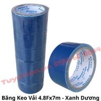 Băng Keo Vải 4.8Fx7m - băng keo dán bạc dán bao                         &nbsp(&nbspXanh Dương&nbsp)