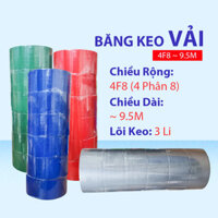 Băng Keo Vải Nhiều Màu Khổ 4F8, Băng Keo Siêu Dai, Chịu Nhiệt Cao Chống Thấm Nước Tốt 6 Cuộn/1Cây