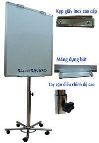 Bảng kẹp giấy A0- Flipchart Plus KT 80x120cm