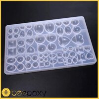 Bảng Khuôn Trang Sức Resin UV Hình Trái Tim, Vuông, Bầu Dục
