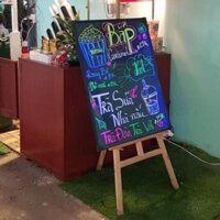 Bảng LED huỳnh quang 60x80cm kệ gỗ