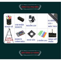 Bảng LED Huỳnh quang , Bảng Dạ Quang - tặng thêm Chân Đế, Hộp 8 Bút Màu thời thượng - Bảo Hành 6 Tháng -ND