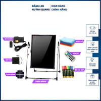 Bảng Led Huỳnh Quang, Bảng Viết Dạ Quang 60x80cm, 50x70cm, 40x60cm ( Tặng kèm Combo 10 món phụ kiện)