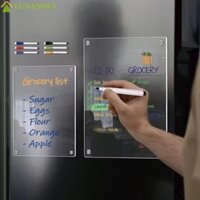 Bảng lịch LUNANOV, Nhãn dán tủ lạnh trong suốt Acrylic, Lập kế hoạch lịch trình có bút và xóa bảng tin hình chữ nhật có thể tái sử dụng Trường học