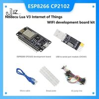 Bảng Mạch Phát Triển esp-12e esp8266 cp2102 + Mô Đun Cổng usb Sang Cổng Seerial + Bảng Mạch + 65 jumper + Cáp usb