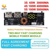 Bảng Mạch Sạc Dự Phòng 6 Cổng usb voktta pd 65w 100w 21700