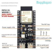 Bảng Mạch WiFi + Bl5 0 Dev ESP32-S3-WROOM-1-N16R8 16M 8SRAM Chất Lượng Cao