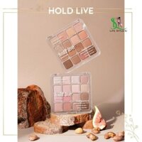 Bảng mắt Hold Live 16 ô, phấn mắt Hold Live hàng hội địa trung chính hãng trang điểm mắt nhũ mịn
