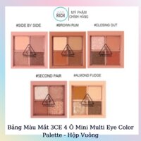 Bảng Màu Mắt 3CE 4 Ô Mini Multi Eye Color Palette - Hộp Vuông