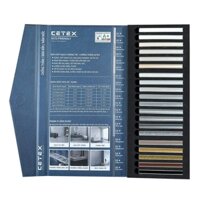 Bảng mẫu màu keo chít mạch, keo chà ron 2 thành phần Cetex