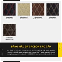 Bảng mẫu Thảm da Cacbon Cao Cấp cho Thảm sàn ôtô