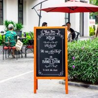 Bảng menu 2 mặt đứng Romana - Bảng Tân Hà - kích thước 60x120cm
