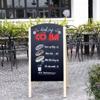 Bảng menu 2 mặt đứng Slide mini - Bảng Tân Hà - kích thước 55x110cm