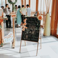 BẢNG MENU 2 MÀU VIẾT PHẤN 1 MẶT 4 CHÂN  (TẶNG KÈM PHẦN + XỐP LAU) - LUXI DECOR