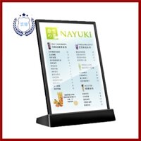 Bảng Menu Dạ Quang A4 Cao Cấp - Hoàn hảo cho Quán Trà Sữa Thiết lập bảng acrylic với bảng giá & đèn LED 7 màu