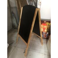 Bảng Menu đen 2 mặt chân đứng Simple viết phấn màu và bút dạ quang (kích thước 60 x 120 cm)