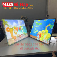 Bảng Menu Led Sáng Chân Đứng A4 A3 Mẫu Biển Mới Nhất Cài Tranh Cắm Đèn Điện Xoay Ngang Dọc Để Bàn Treo Tường Cao Cấp