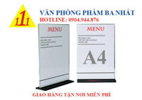 Bảng menu mica A4 đứng chữ T