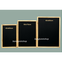 Bảng menu viết phấn, viết bút 50*70 cm Tặng bút dạ quang, hộp phấn màu