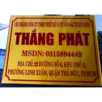 Bảng mica - Bảng số nhà - Bảng Công ty