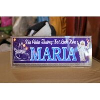 BẢNG MICA - CẦU CHO LINH HỒN 9 X 24 CM (NHIỀU TÊN THÁNH)