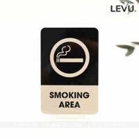 Bảng mica dán tường Smoking Area (khu vực được hút thuốc) LEVU MC-BG05Y