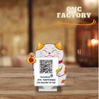 Bảng mica in mã QR theo yêu cầu đế mica