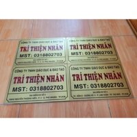 Bảng mica nền màu nhũ đồng