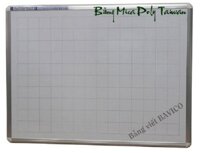 Bảng mica trắng treo tường 80x100cm có kẻ ô ly