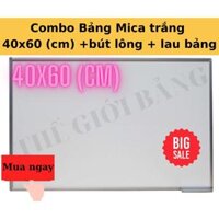 Bảng Mica trắng Treo Tường Kích Thước 40x60, 60x80, 60x100, 80x120cm - 40x60 bútlau bảng