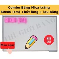 Bảng Mica trắng Treo Tường Kích Thước 40x60, 60x80, 60x100, 80x120cm - 60x80 bútlau bảng