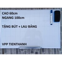 Bảng mica viết bút lông 60 x 100cm tặng kèm bút lông + lau bảng