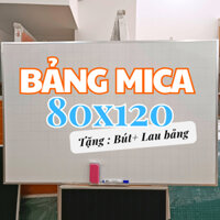 Bảng mica viết bút lông 80 x 120cm (80x120cm) - Tặng Bút lông & Lau bảng